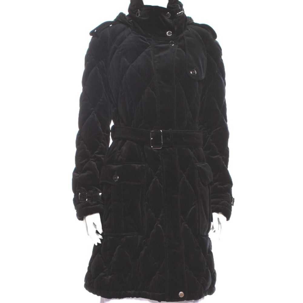 Burberry velvet coat